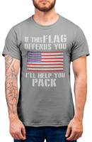 If this flag offends you pack Second Amendment Mens Patriot USA Homeland Graphic T Shirt, 2nd Amendment Right Tee