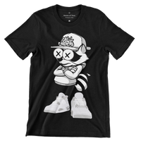 Matching for Sneaker Jordan 4 Oreo Cash Addicts RacoonBoy Tee