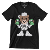Matching for Sneaker Jordan 4 Oreo Hustle In Silence Bear Cash Tee