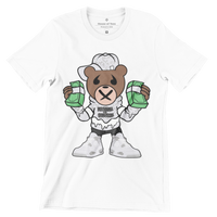 Matching for Sneaker Jordan 4 Oreo Hustle In Silence Bear Cash Tee