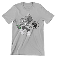 Matching for Sneaker Jordan 4 Oreo Money Love Heart Head Cash Bag Tee