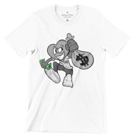 Matching for Sneaker Jordan 4 Oreo Money Love Heart Head Cash Bag Tee