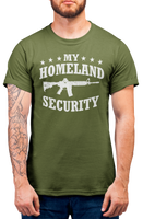 My Homeland Security Second Amendment Mens Patriot USA Homeland Graphic T Shirt, 2nd Amendment Right Tee