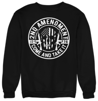 Patriotic Men,s Long Sleeve Sweatshirt 2nd Amendment Come and take it