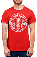Second amendment circle skull flag Mens Patriot USA Homeland Graphic T Shirt, 2nd Amendment Right Tee