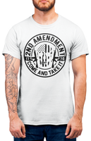 Second amendment circle skull flag Mens Patriot USA Homeland Graphic T Shirt, 2nd Amendment Right Tee
