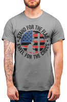 Stand for the flag kneel for the cross Second Amendment Mens Patriot USA Homeland Graphic T Shirt, 2nd Amendment Right Tee