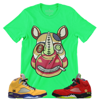 R265 Jordan 5 What The Shoe Match T Shirt