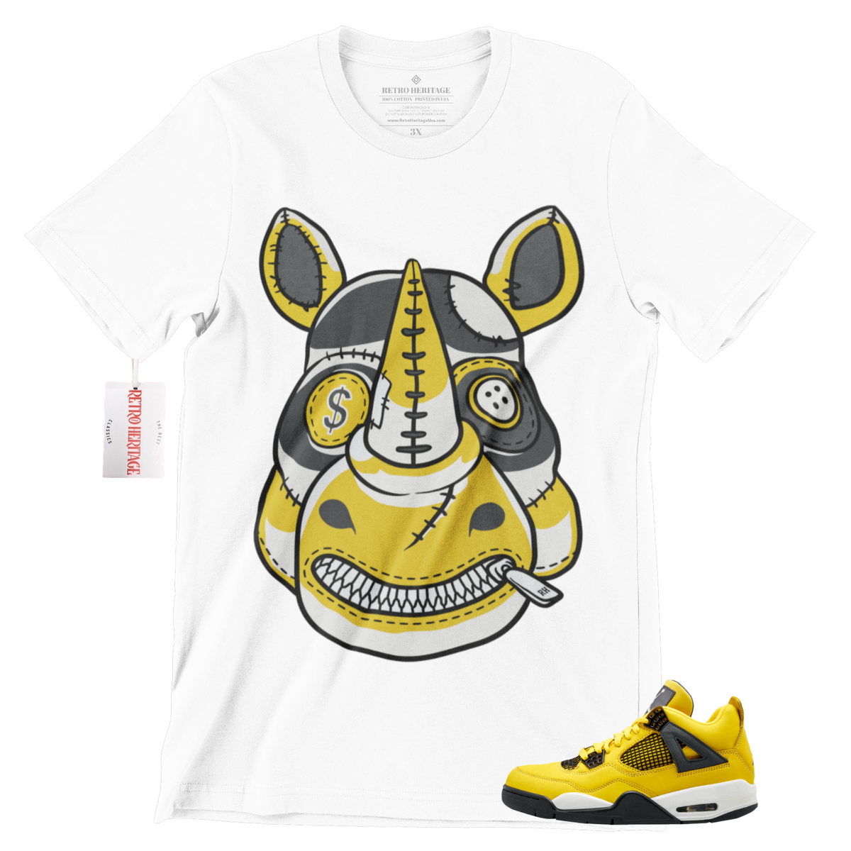 Yellow and black jordans on sale shirt