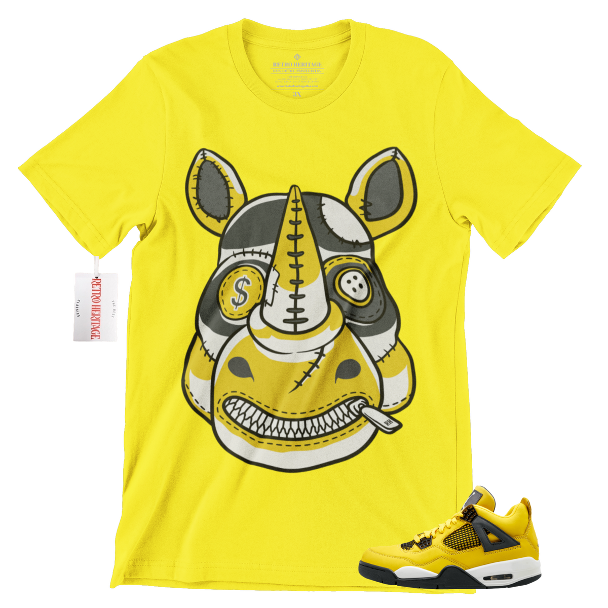 Yellow and shop red jordan shirt