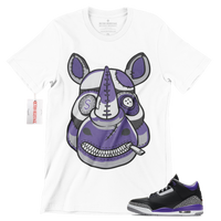 R279 Air Jordan 3 Court Purple T Shirt