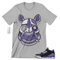 R279 Air Jordan 3 Court Purple T Shirt