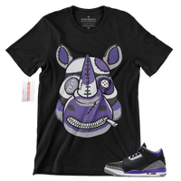 R279 Air Jordan 3 Court Purple T Shirt