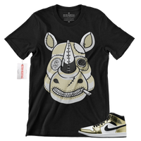 R269 Air Jordan 1 Retro SE Metallic Gold T Shirt