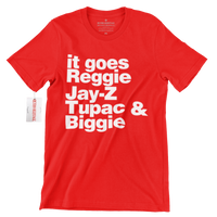 Reggie Jay Z Tupac & Biggie Retro Rap Icon T Shirt