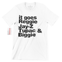 Reggie Jay Z Tupac & Biggie Retro Rap Icon T Shirt