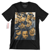 Rap Mural Retro Urban Fashion T Shirt