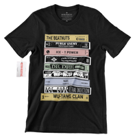 Hip Hop Tapes Large Print Retro T-Shirt