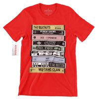 Hip Hop Tapes Large Print Retro T-Shirt