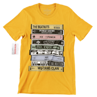 Hip Hop Tapes Large Print Retro T-Shirt