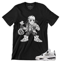 Jordan 4 Military Black Jason Bag T Shirt