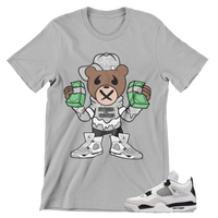 Jordan 4 Military Black Hustle Bear T-Shirt
