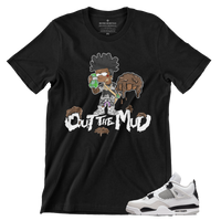 Jordan 4 Military Black Out The Mud T-Shirt