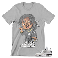 Jordan 4 Military Black Chuckie Shoe Matching Tee