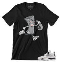 Jordan 4 Military Black Money Heist T Shirt