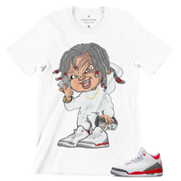 Jordan 3 OG Fire Red Men's T Shirt To Match Sneakers Tee
