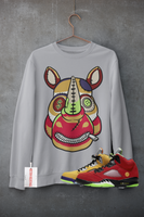 R265 Air Jordan 5 What The Sneaker Match Sweatshirt