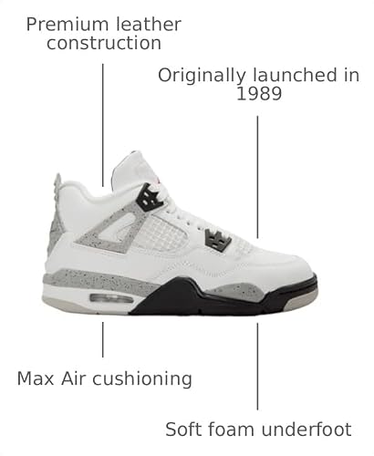 Air Jordan 4 Retro GS 'White Cement'