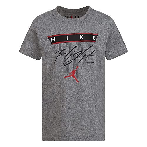 Jordan Boy's Flight History Tee (Little Kids) Carbon Heather 6 (Little Kid)