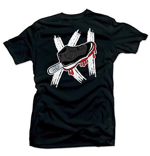 Jordan 11 Bred 2019 Match Shirts (Jordan 11 Bred 2019 - Ice (Black), M)