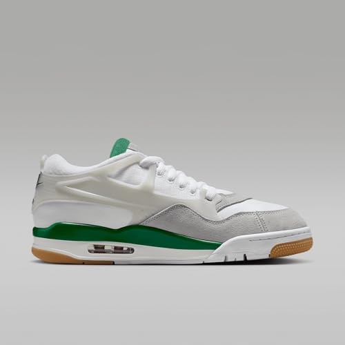 Air Jordan 4 RM Men's Shoes (FQ7939-103, White/Neutral Grey/Wolf Grey/Pine Green) Size 9