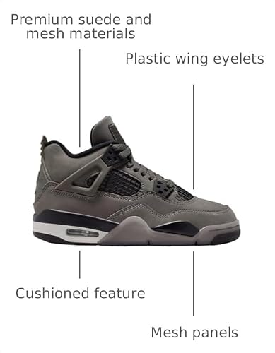 Air Jordan Big Kids' 4 Retro Cave Stone (GS)
