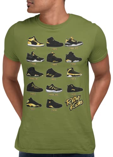 Shirt to Match Gold Black Jordan Retro 1 2 3 4 5 6 7 8 9 10 11 12 13 Sneakers, Men's Tee to Match Jordans