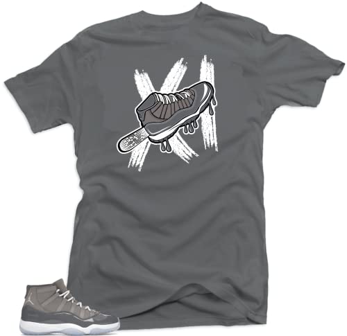 Jordan 11 Cool Grey Match Tees - Ice Cream Grey | Medium