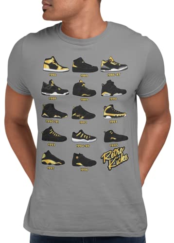 Shirt to Match Gold Black Jordan Retro 1 2 3 4 5 6 7 8 9 10 11 12 13 Sneakers, Men's Tee to Match Jordans