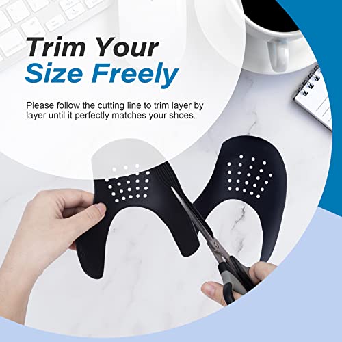 YOLOPARK 4 Pairs Creases Protector for Shoe Sneakers:AF1s,Dunks and More, Anti Creases Protector for Men's 7.5-13 Women 5-8.5