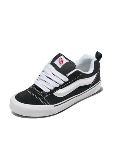 Vans Unisex Knu Skool Shoe - '90s Retro Puffy Low-Top Fashion Sneakers for Men & Women Black/True White