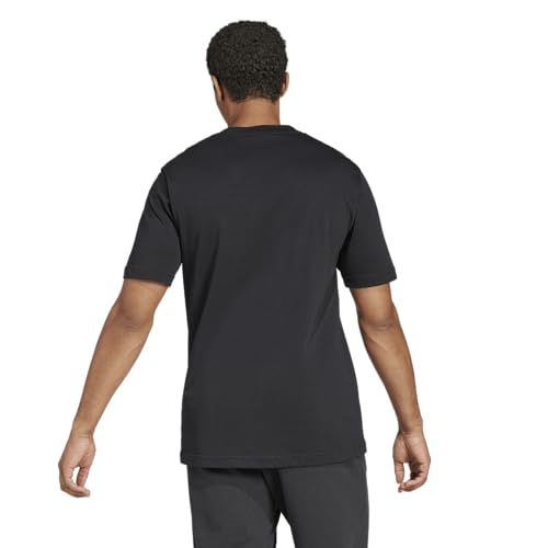Adidas Men's Essentials Big Logo T-Shirt, Black/White, X-Large
