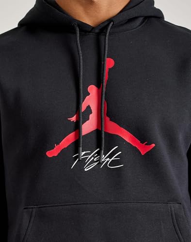 Black / Gym Red Fleece Hoodie by Jordan