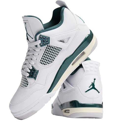 Nike Air Jordan Mens Air 4 Retro White/Oxidized Green-White FQ8138-103 10