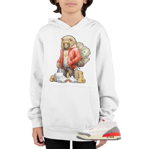 Boys (Youth) J3 Georgia Peach Hoodie To Match Jordan 3 Georgia Peach Sneaker