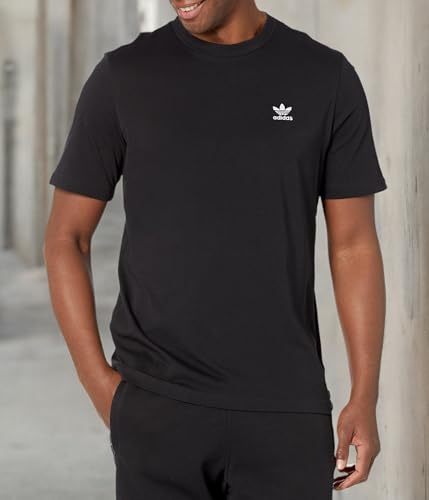adidas Originals Mens Trefoil Essentials T-Shirt Black Medium