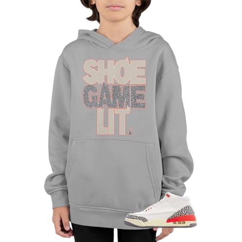 Boys (Youth) J3 Georgia Peach Hoodie To Match Jordan 3 Georgia Peach Sneaker