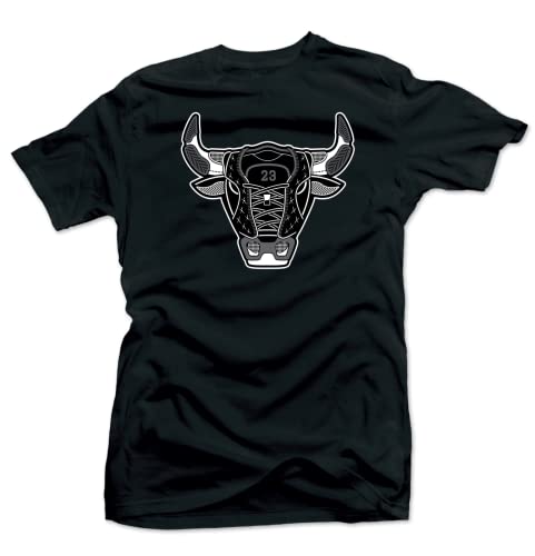Jordan 11 Cool Grey Match Tees - Bull 11 Black | Small