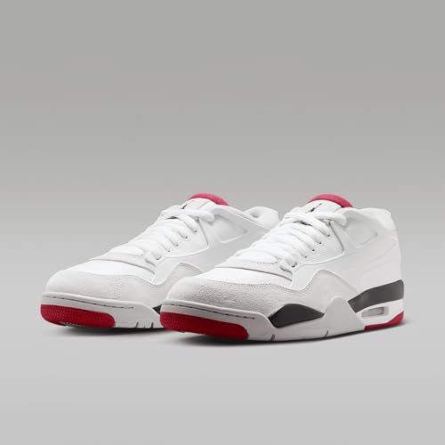 Air Jordan 4 RM Men's Shoes (FQ7939-102, White/Black/Neutral Grey/Varsity Red) Size 10.5
