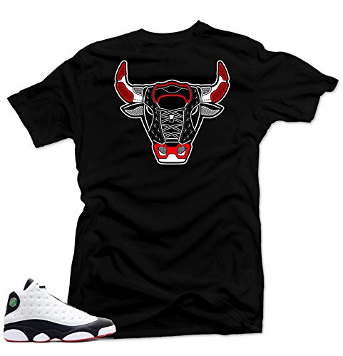 SNELOS Shirt to Match Jordan (Jordan 13 He got Game Shirt (Bull), 5XL)